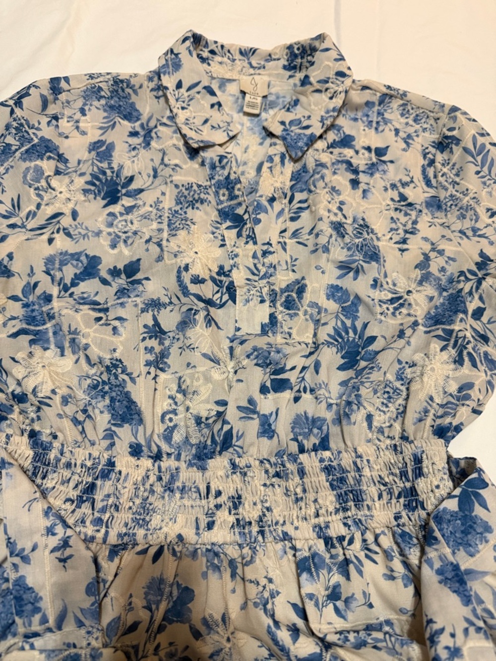 Joie Floral  Embroidered Tiered Midi Dress with Lining L NWT - Picture 4 of 9